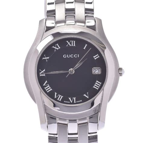 gucci 5500m stainless steel|GUCCI Stainless Steel 35mm 5500M Quartz Watch.